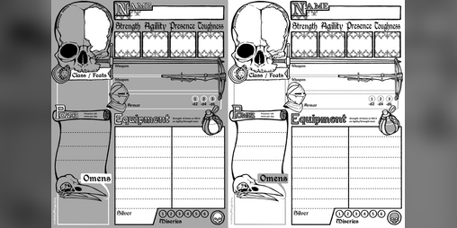 Cover image for MÖRK BORG Character Sheet
