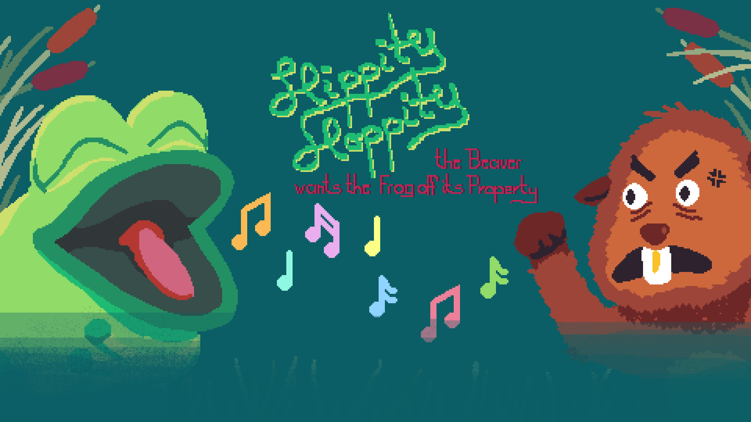 Hippity Hoppity - the Beaver wants the Frog off its Property