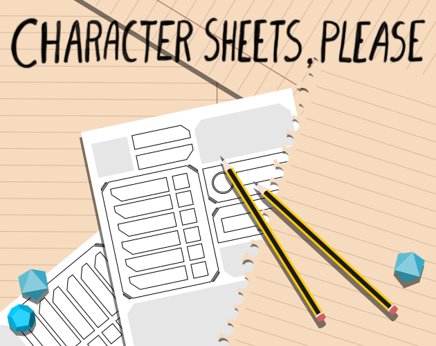 Cover image for Character Sheets, Please