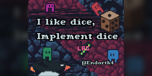 Cover image for I like dice, Implement dice.
