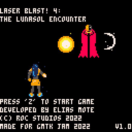 Cover image for Laser Blast! 4: The Lunasol Encounter (Jam Game)