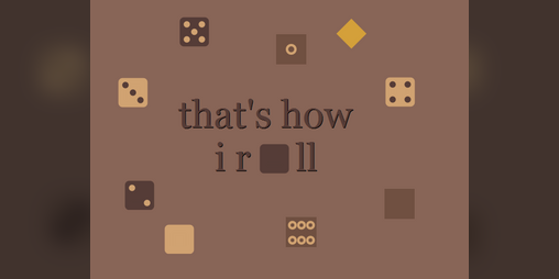 Cover image for that's how i roll (not without text)