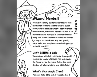 Wizard Newbs!!!   - Raid the TP and don't become a lich! 