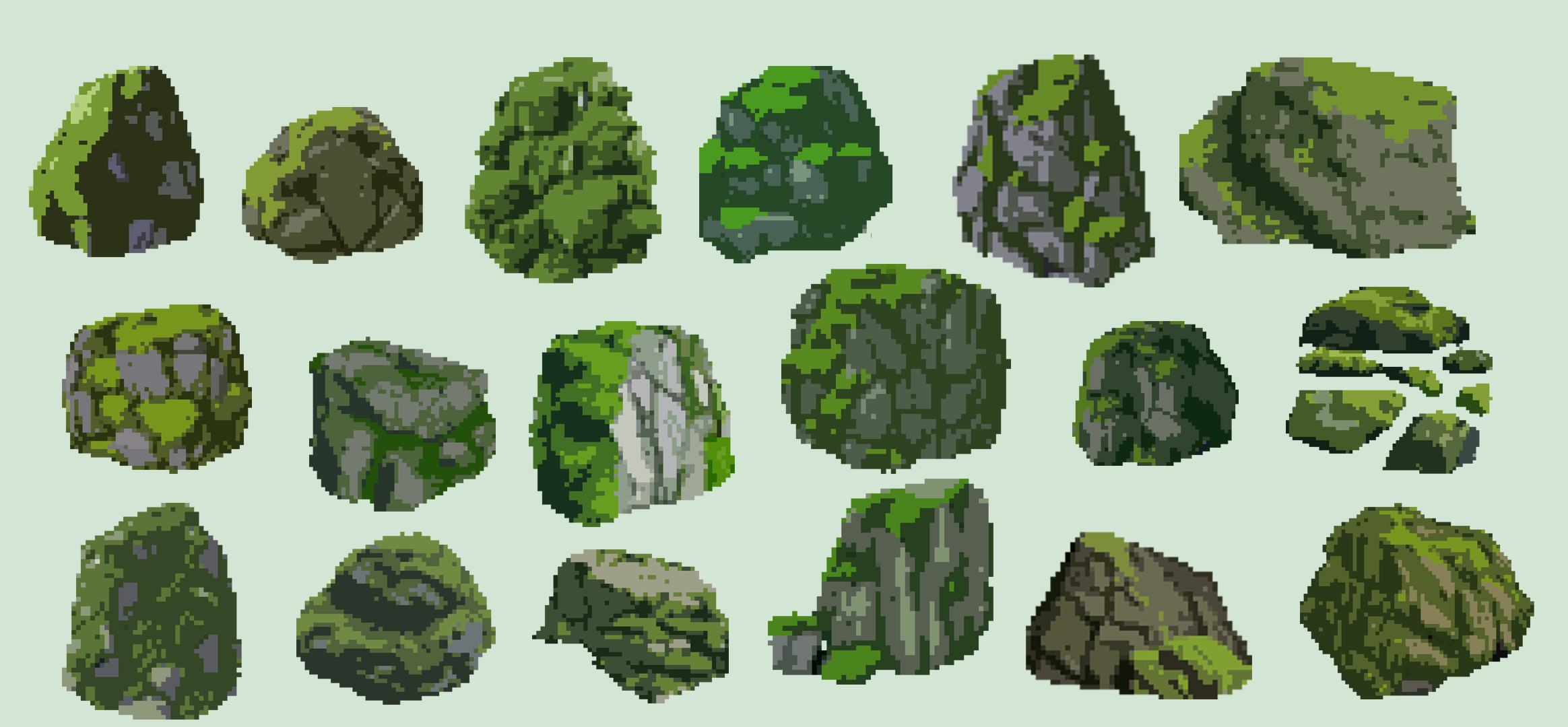 Mossy rocks