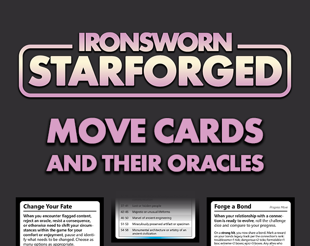 Ironsworn Move Cards by Lance