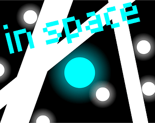 Blue ball in space