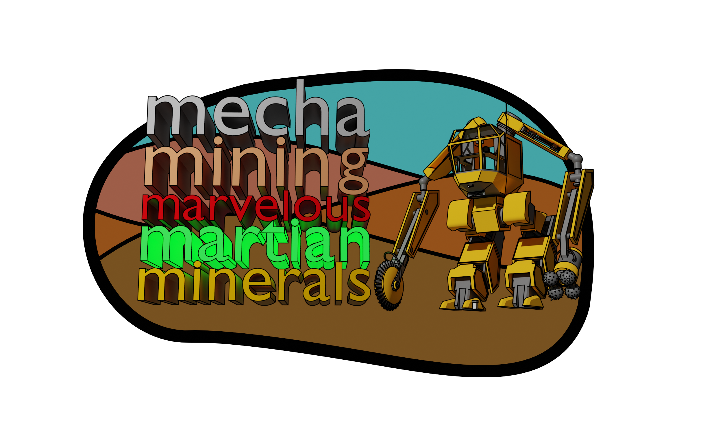 Mecha Mining Marvelous Martian Minerals