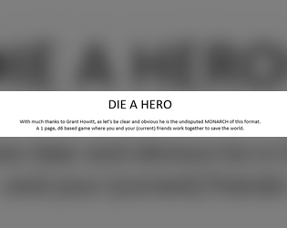 Die a Hero