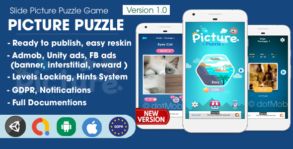 Sliding Puzzle, No Ads