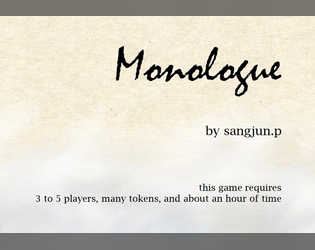 Monologue: Stories to Tell Last   - The ferryman does not speak up, but I believe he wishes to hear my heart. 