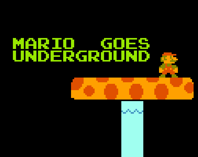 Cover image for Mario Goes Underground
