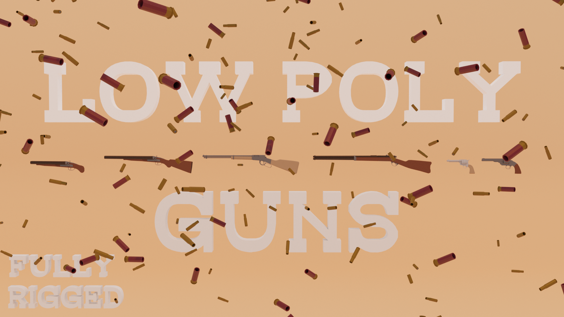 Low Poly Guns