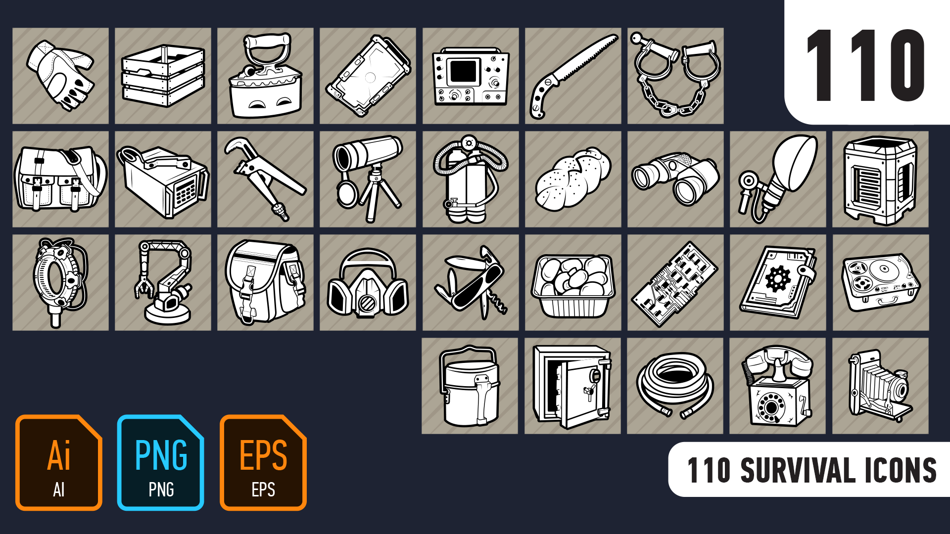 110 survival icons
