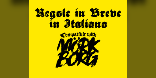 Cover image for MÖRK BORG, Regole in breve in Italiano