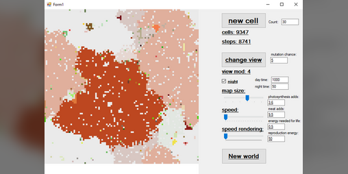 Cover image for Evolution simulator with neural network