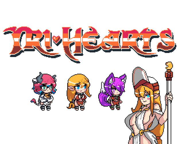 Cover art for Tri Hearts by Alice Hearts — adult visual novel