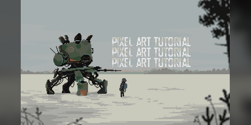 Cover image for Pixel Art Tutorial - Simon Stalenhag Study