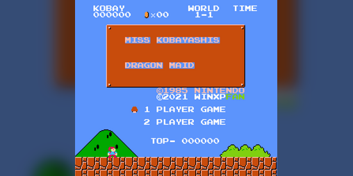 Cover image for Miss. Kobayashi in super mario bros (smb1 romhack)