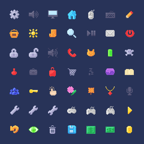 Icons Essential Pack [80 FREE ICONS] by Crusenho