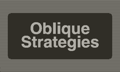 Oblique Strategies for Playdate