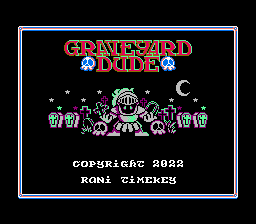 GRAVEYARD DUDE Homebrew NES game