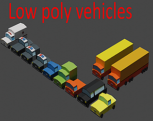 10 Low poly vehicles