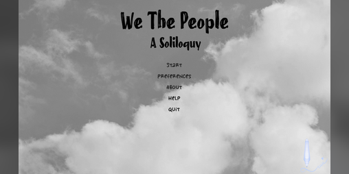 Cover image for We the People - A Soliloquy