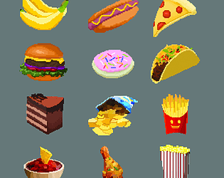 Christmas treats 32x32 icons pixel art! by ToffeeHazel