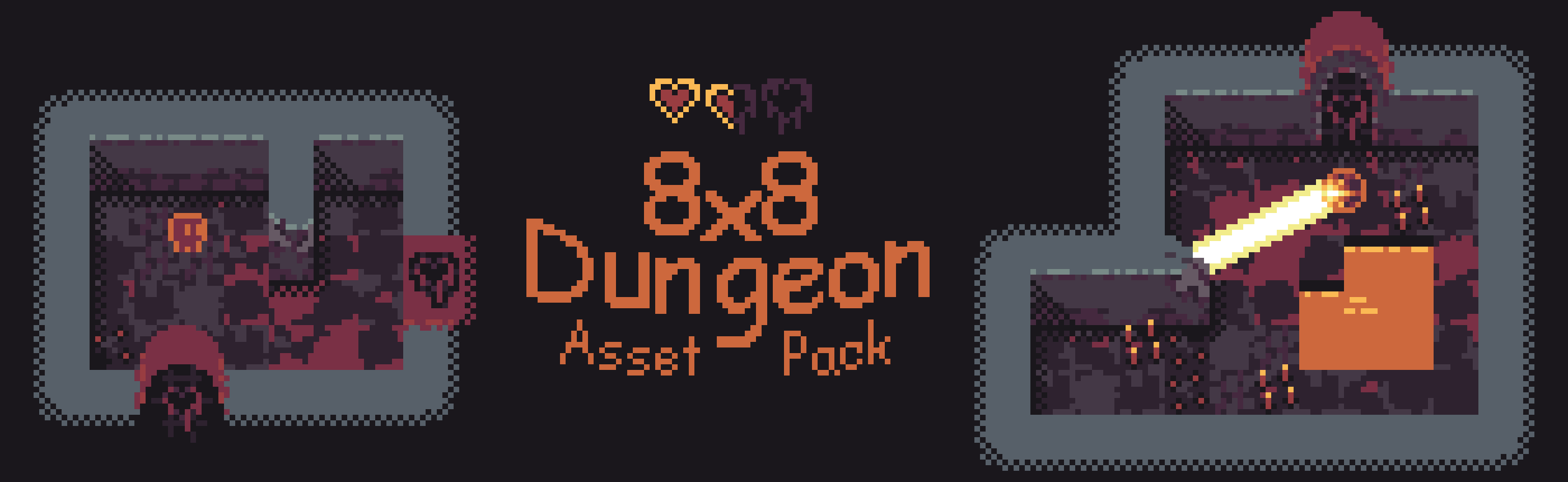 8x8 Dungeon Asset Pack