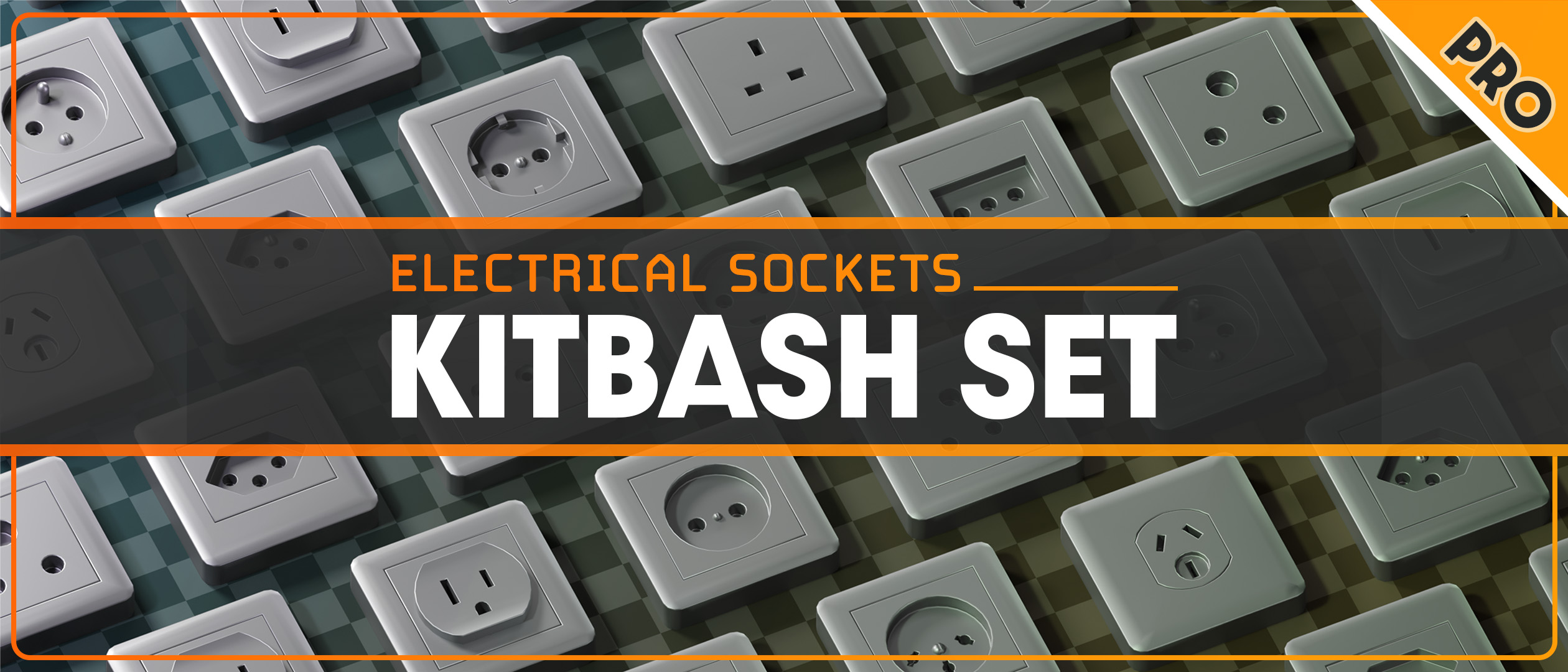 Electrical Sockets Kitbash Set PRO
