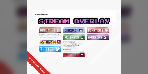 Cover image for Stream Overlay (Definitive Pack)