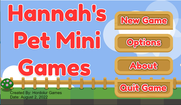 Cover image for Hannah's Pet Mini Games