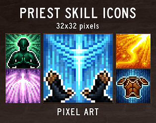 People in Medieval Avatar Icons Pixel Art 