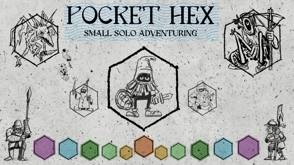 Pocket Hex -- small SOLO hex adventuring
