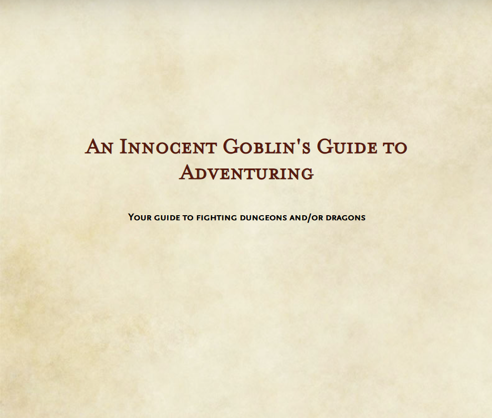 Cover image for An Innocent Goblin's Guide to Adventuring