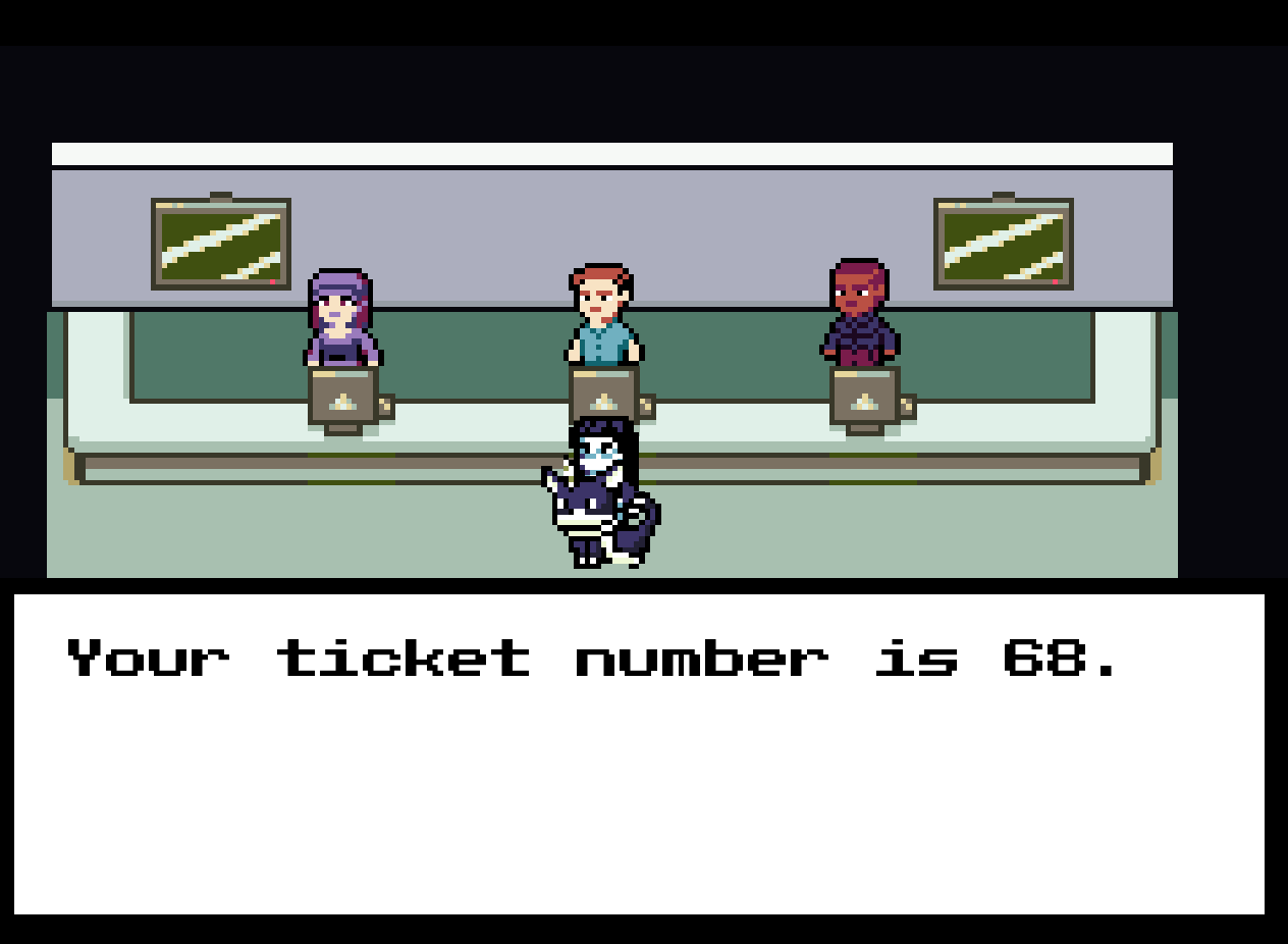 Queued in for ticket 68