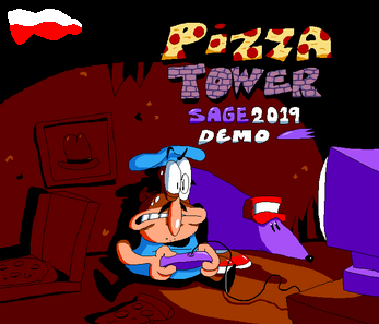 Cover image for Wieża Pizzy (Polskie Tłumaczenie Pizza Tower SAGE2019 Demo))
