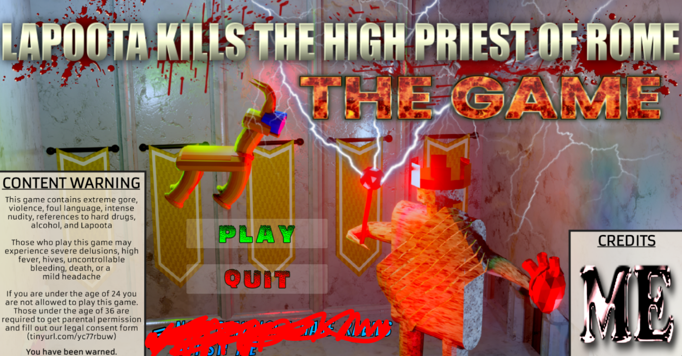 Cover image for Lapoota Kills The High Priest Of Rome - THE GAME