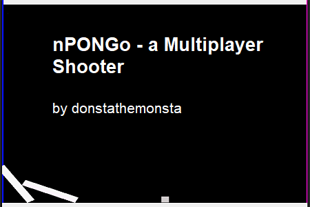 nPONGo - a Multiplayer Shooter