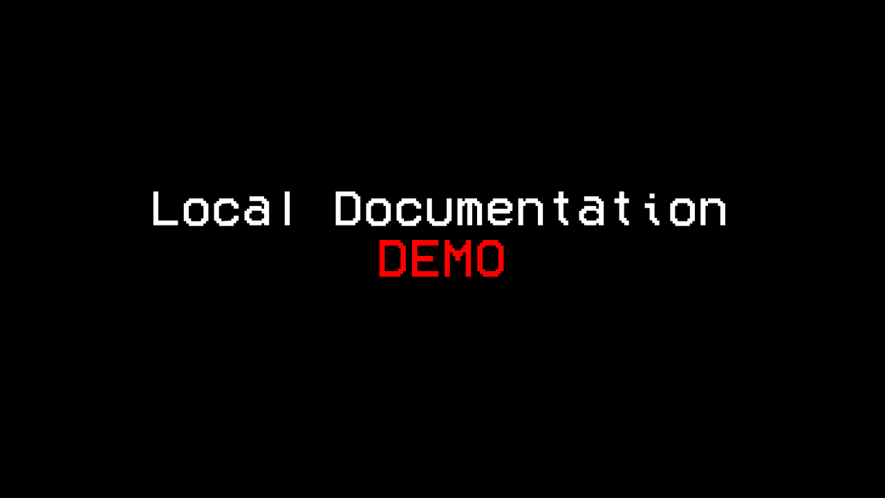 Local Documentation DEMO