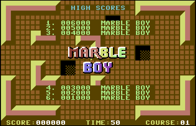 Cover image for Marble Boy 4K (C64)
