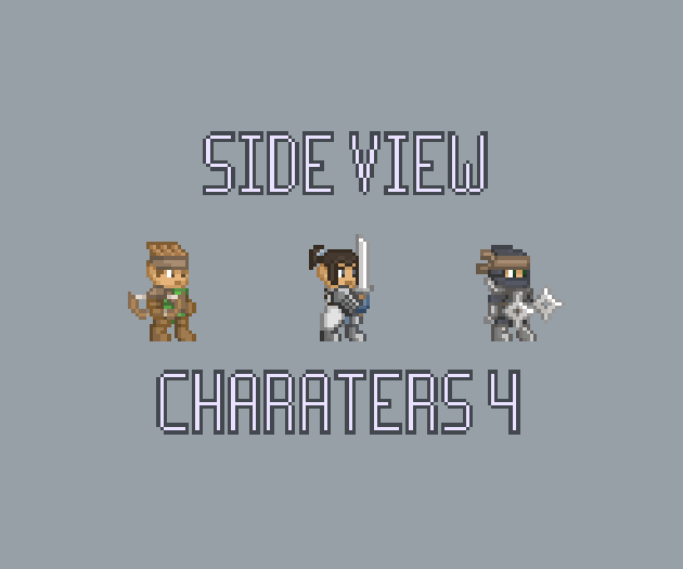 Side View Characters 4 by Pixel Carvel