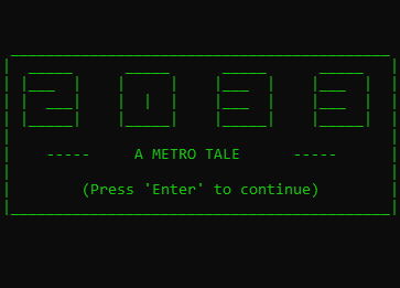 Cover image for 2033 - A Metro Tale