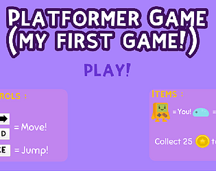 Platformer game (first game) V 0.4