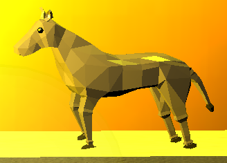 the horse in desrt