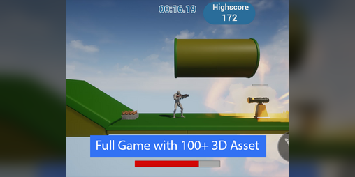 Cover image for UE5 Side Scroller Game with 3D Asset