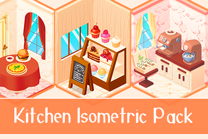 2D Kitchen Isometric Pack