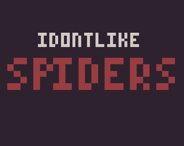 i dont like spiders by aleci