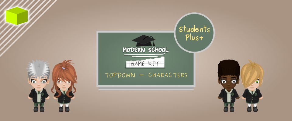 Modern School - Game Kit - Students Plus - Character Set