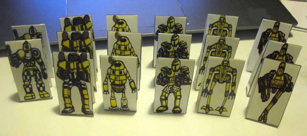 Battleoids Paper Miniature Sheet